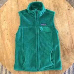 Gorgeous KELLY GREEN Patagonia Fleece Vest XS